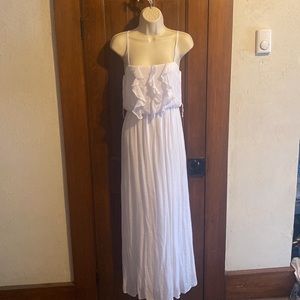 Cute white Summer maxi dress size small IZ BYER